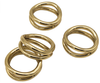 S/4 Gold Loop Napkin Rings: Gold / Stainless Steel