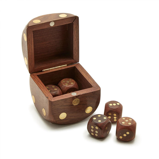 Hand Crafted Wooden Dice Game