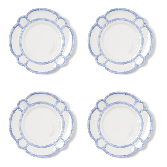 French Blue Dinner Plate Bamboo Touch s/4
