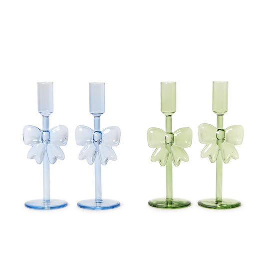 Bow Candle Holders Set