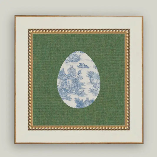 Countryside Egg Blue Toile 5x5