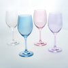 Set of Four Veneto White Wine Glasses: Ballet Pink