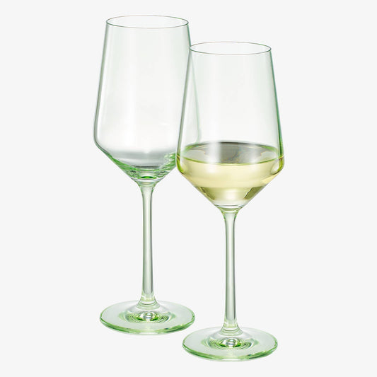 Colored Crystal Wine Glass | Set of 2
