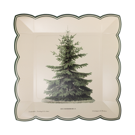 10" Vintage Tree Plate - QTY 8