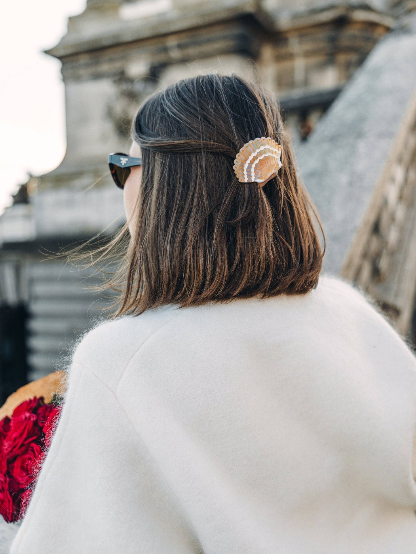 Mother of Pearl Mini Seashell Claw Hair Clip