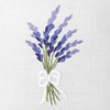 Lavender Hemstitched Linen Sachet