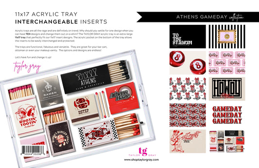 Acrylic Tray Insert - gameday "Athens"