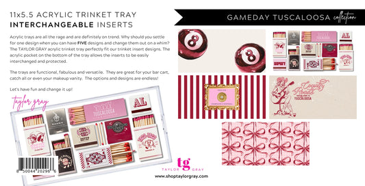 Trinket Tray Insert-Gameday-"Tuscaloosa"