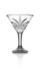 Set of Four Crystal Martini Glasses