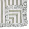 Striped Ruffle Runner, Green