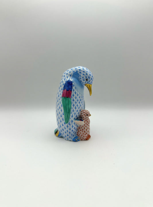 Blue Penguin w/ Rust Baby