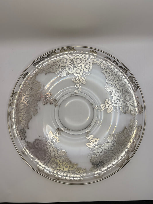 Sterling Overlay Large Round Tray