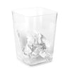 Square Trash Can - Clear Acrylic