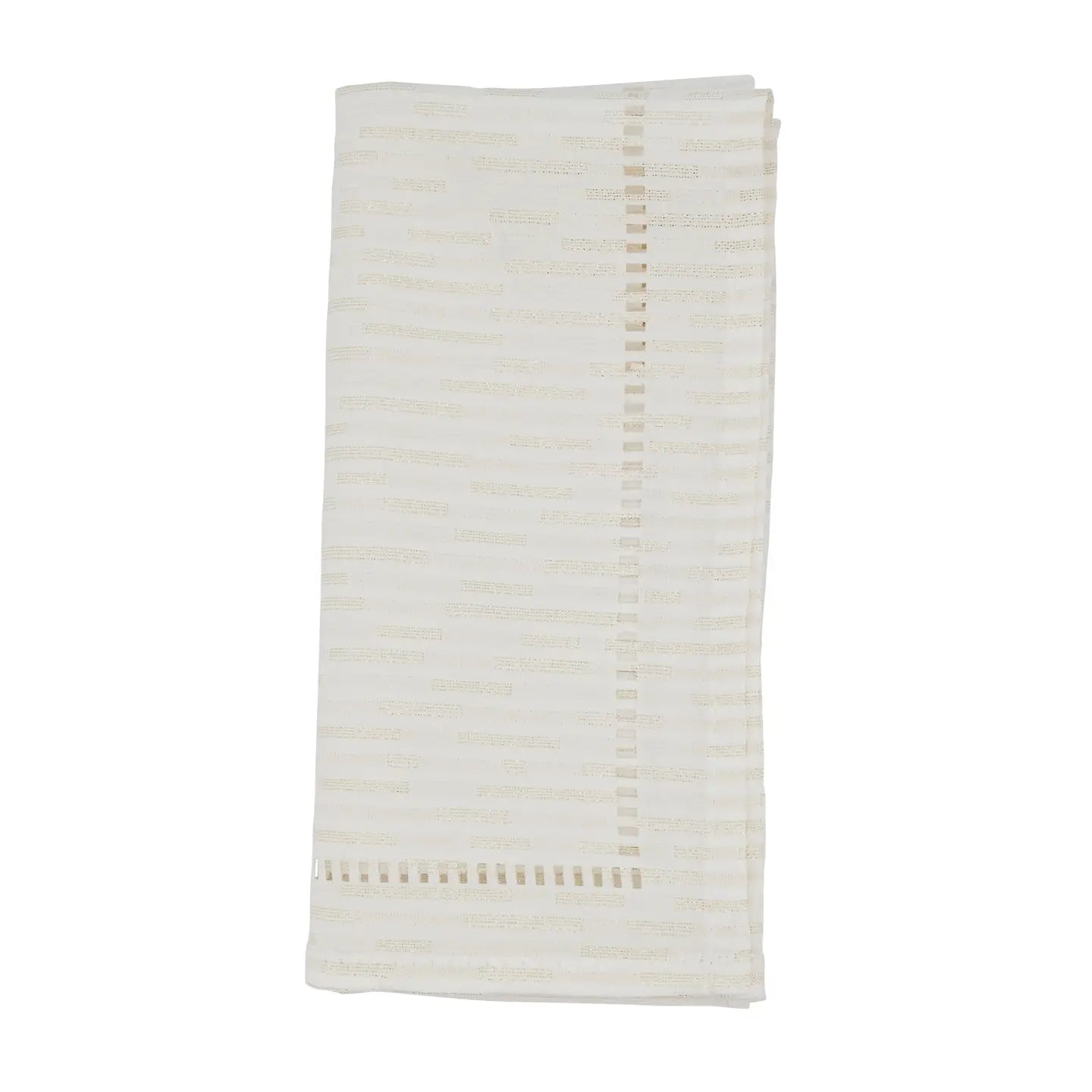 Hemstitched Design Napkin 20", Ivory, Set of 4