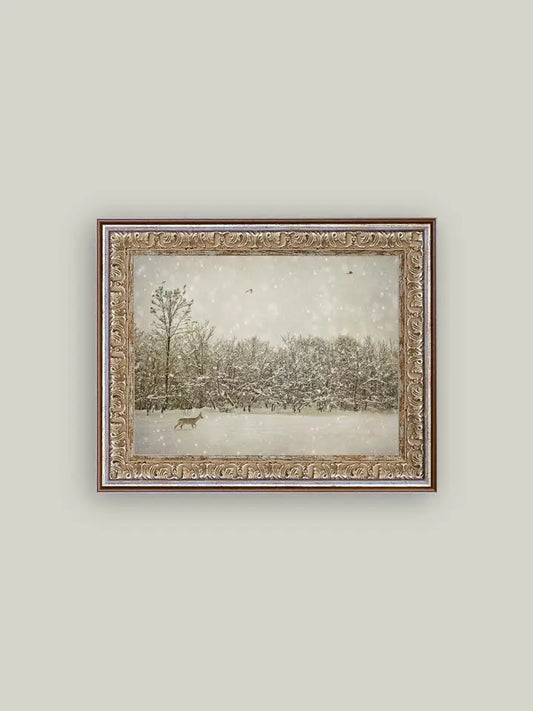 Winter Fawn Art - 5x7