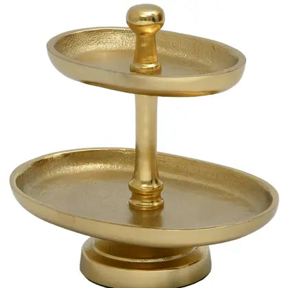 Gilded 2-Tier Jewelry Holder