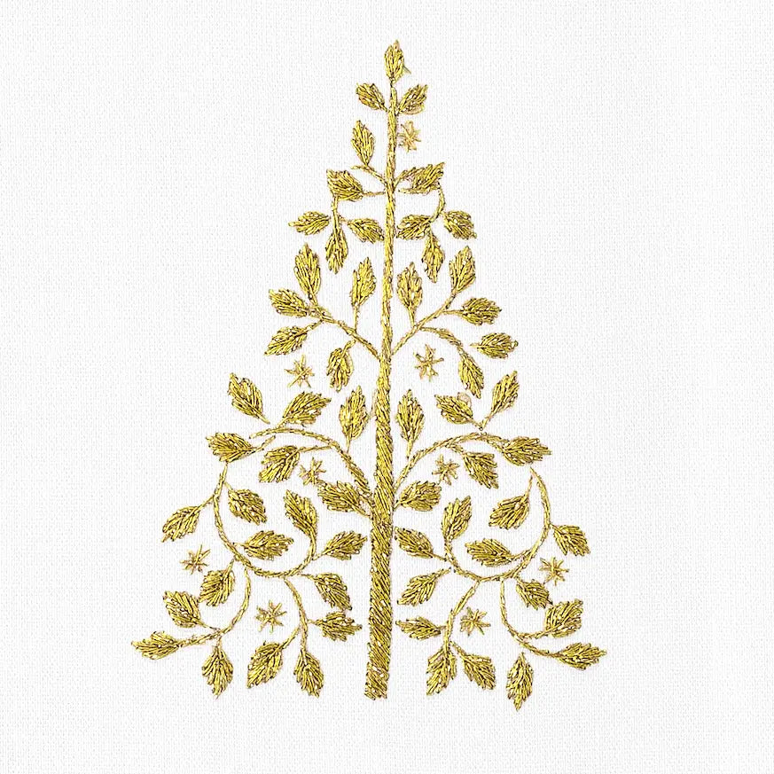 Mod Tree Gold Hand Towel