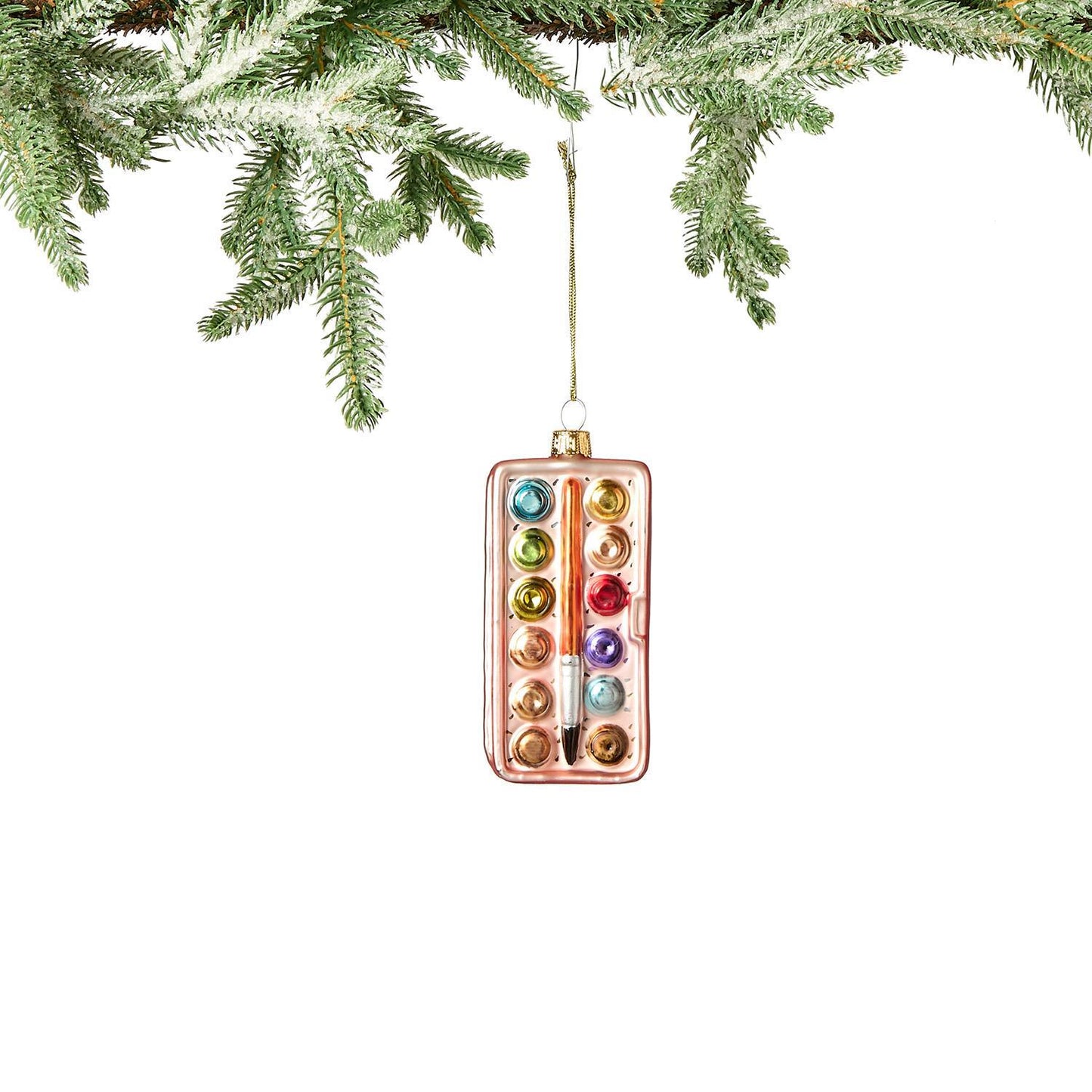 Glass Watercolor Paint Ornament