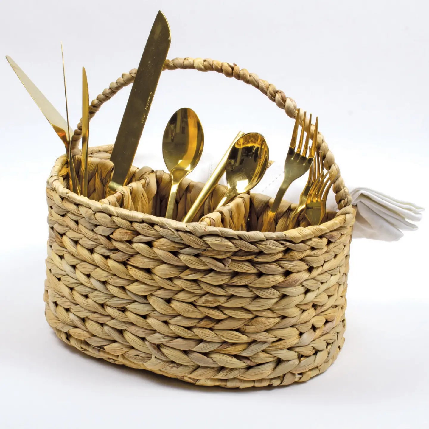 Natural Woven Utensil Caddy