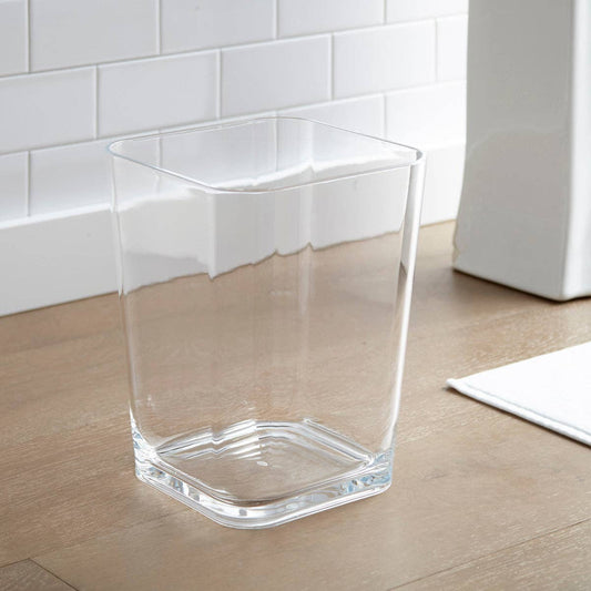 Square Trash Can - Clear Acrylic