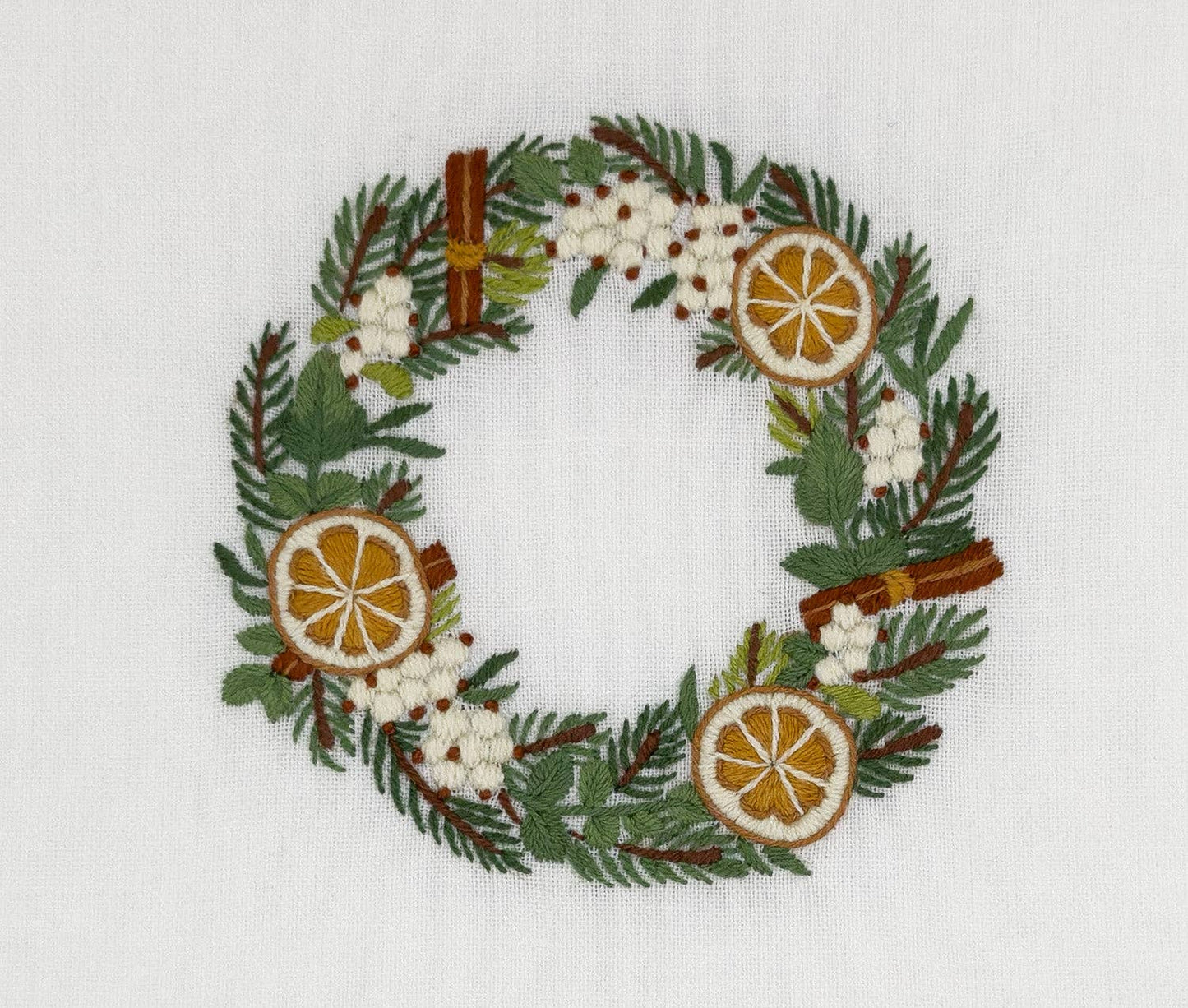 Orange Slice Wreath Towel