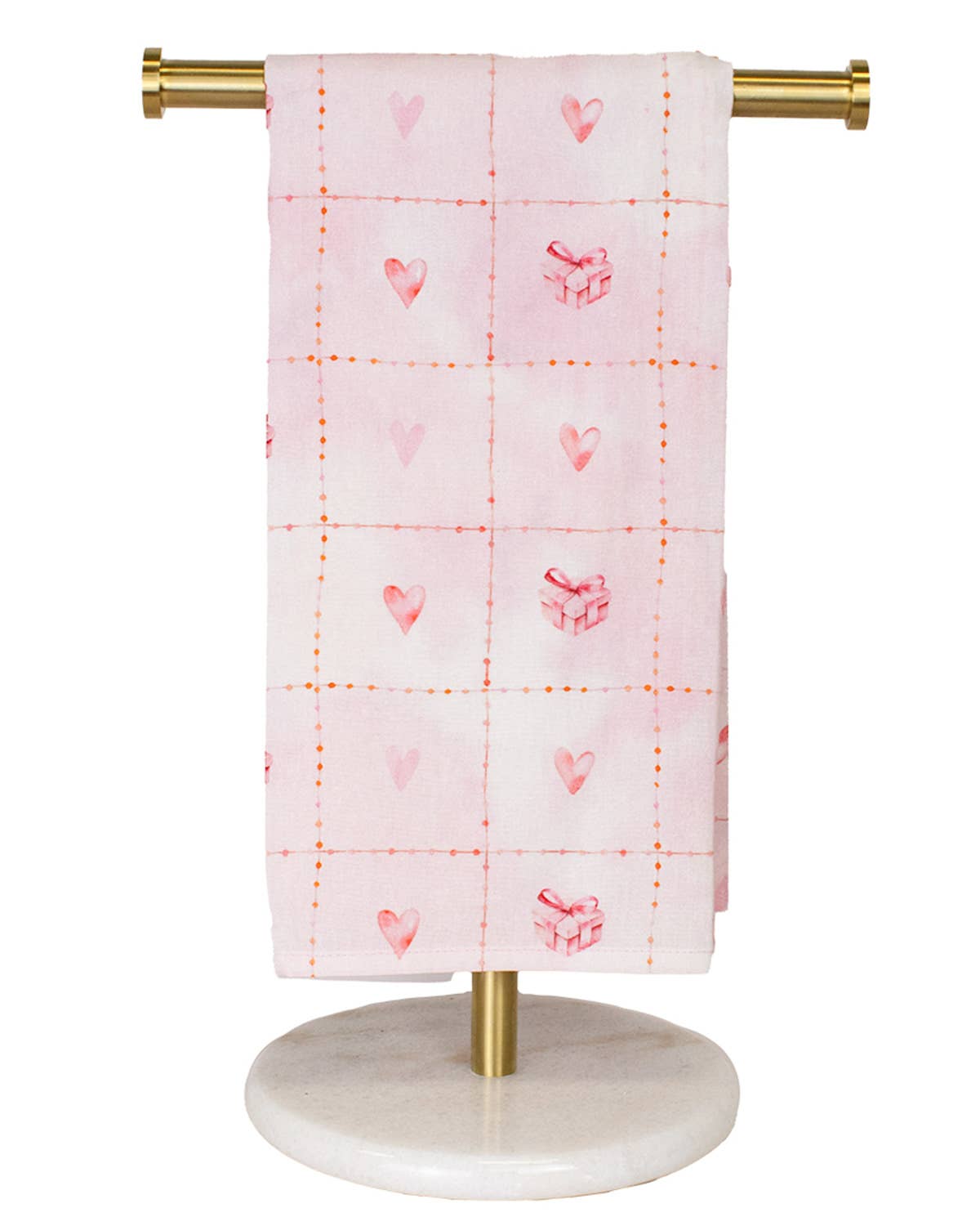 Gift of Love Hand Towel White/Pink 20x28