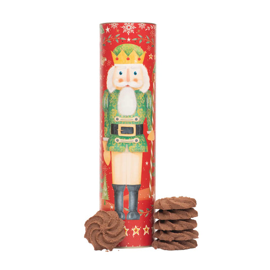 Christmas Nutcracker Tube of Cookies