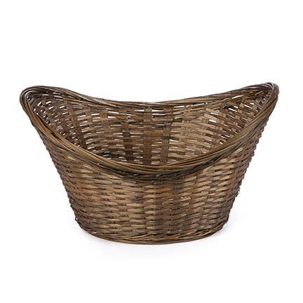 Oval Bamboo Tub Basket