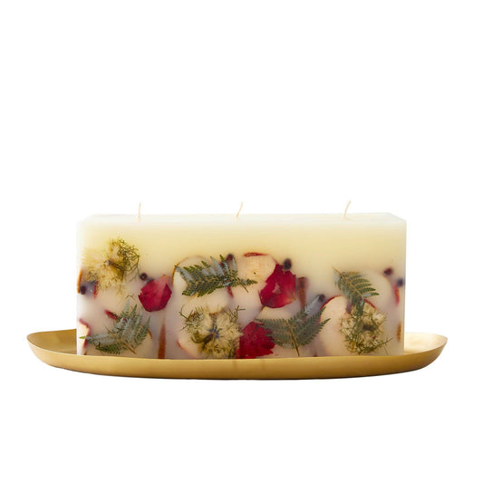 Spicy Apple Brick Botanical Candle