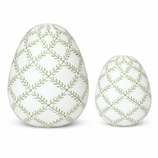 Soft Green Trellis Egg