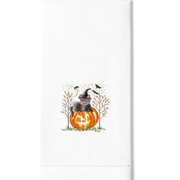 Cat-O-Lantern Hand Towel