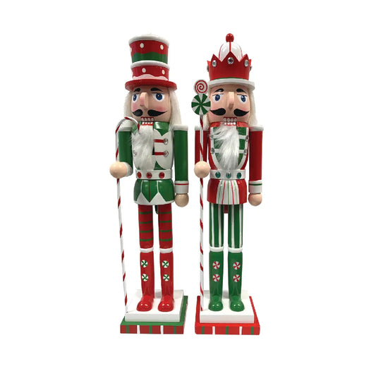 Red & Green Peppermint Nutcracker