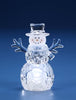 Small Crystal Acrylic LED Icy Snowman w Tophat