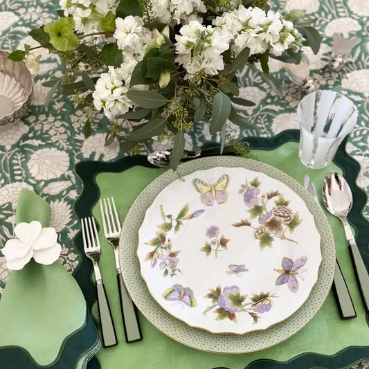 Forest Green Tablecloth 72x108