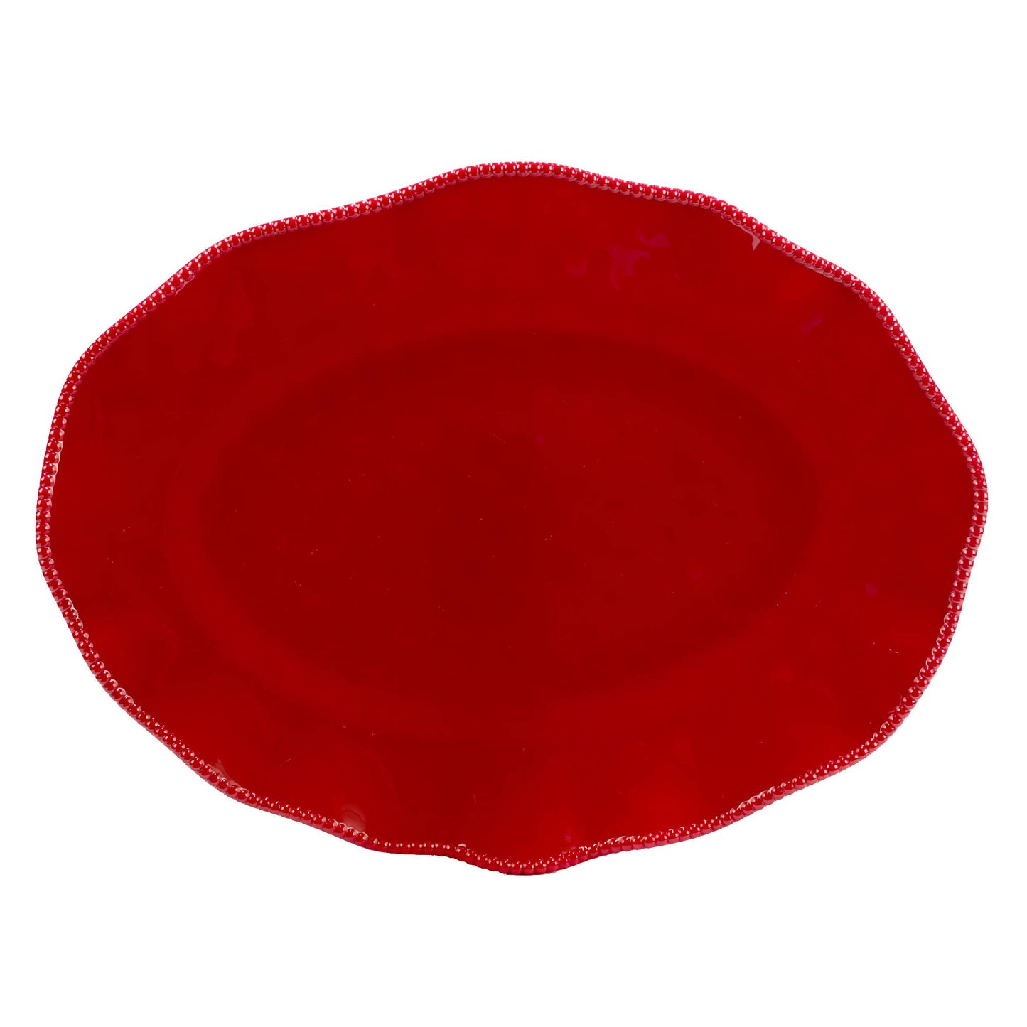 Perlette Oval Platter -Red- Melamine