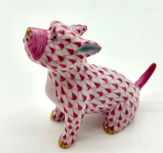Herend Singing Westie - Raspberry