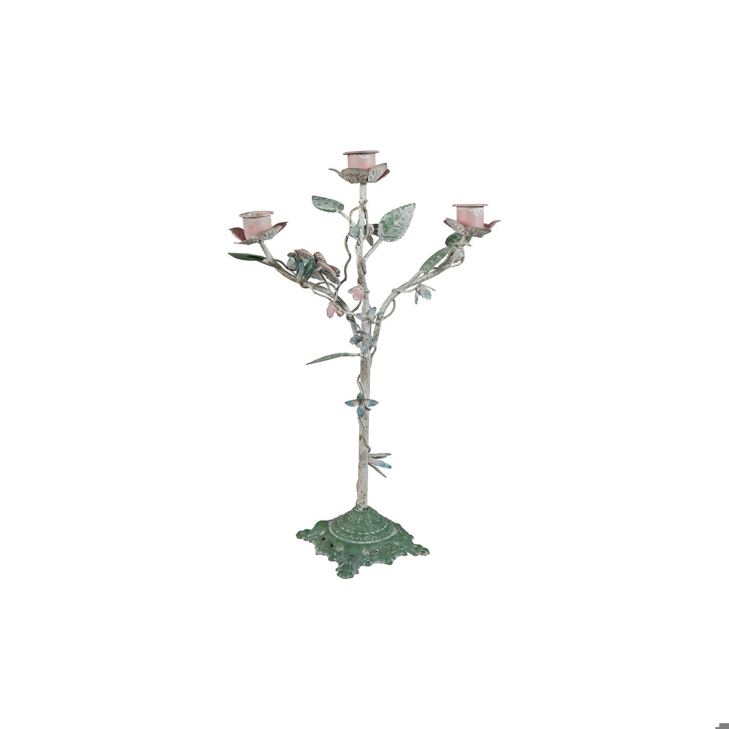 Metal Vintage Reproduction Toleware Candelabra