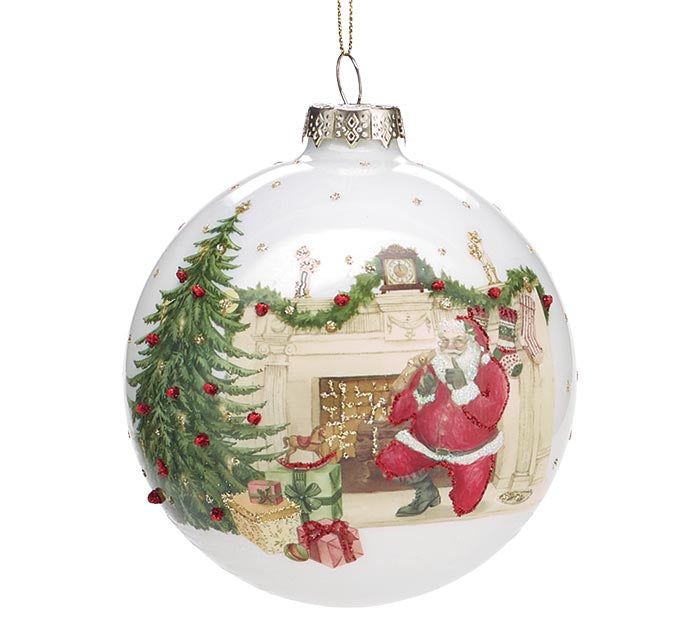 NIGHT BEFORE CHRISTMAS SANTA ORNAMENT