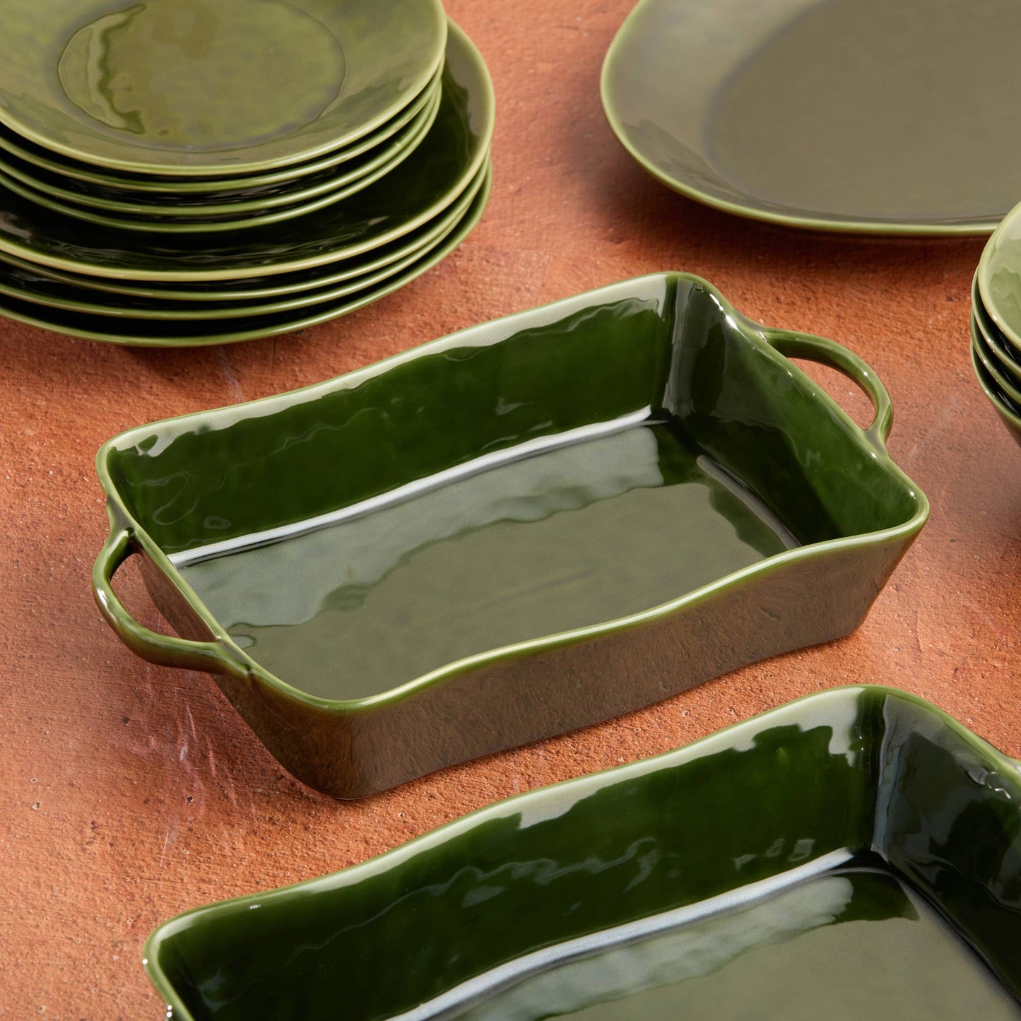 Harvest Fields Medium Rectangular Baker