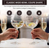 Vintage Confetti Coupe Glasses - Set of 2