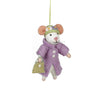 Handmade Felt Matilda the Mouse Hanging Decoration