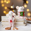 Reading And Drinking Mice Ornament