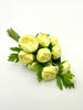 Real Touch Ranunculus Rose Bundle -Light Yellow-15"
