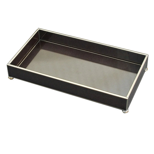 Brown Lizard Skin Tray