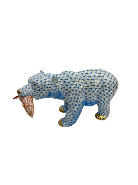 Grizzly Bear Blue w/ Rust Fish