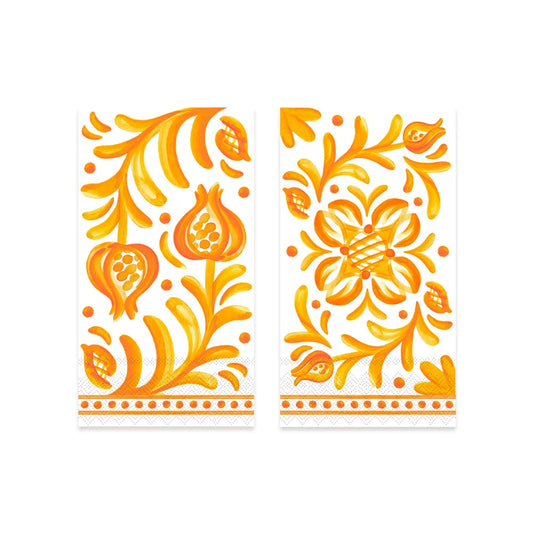 Sicily Orange Guest Towel/Buffet Napkin