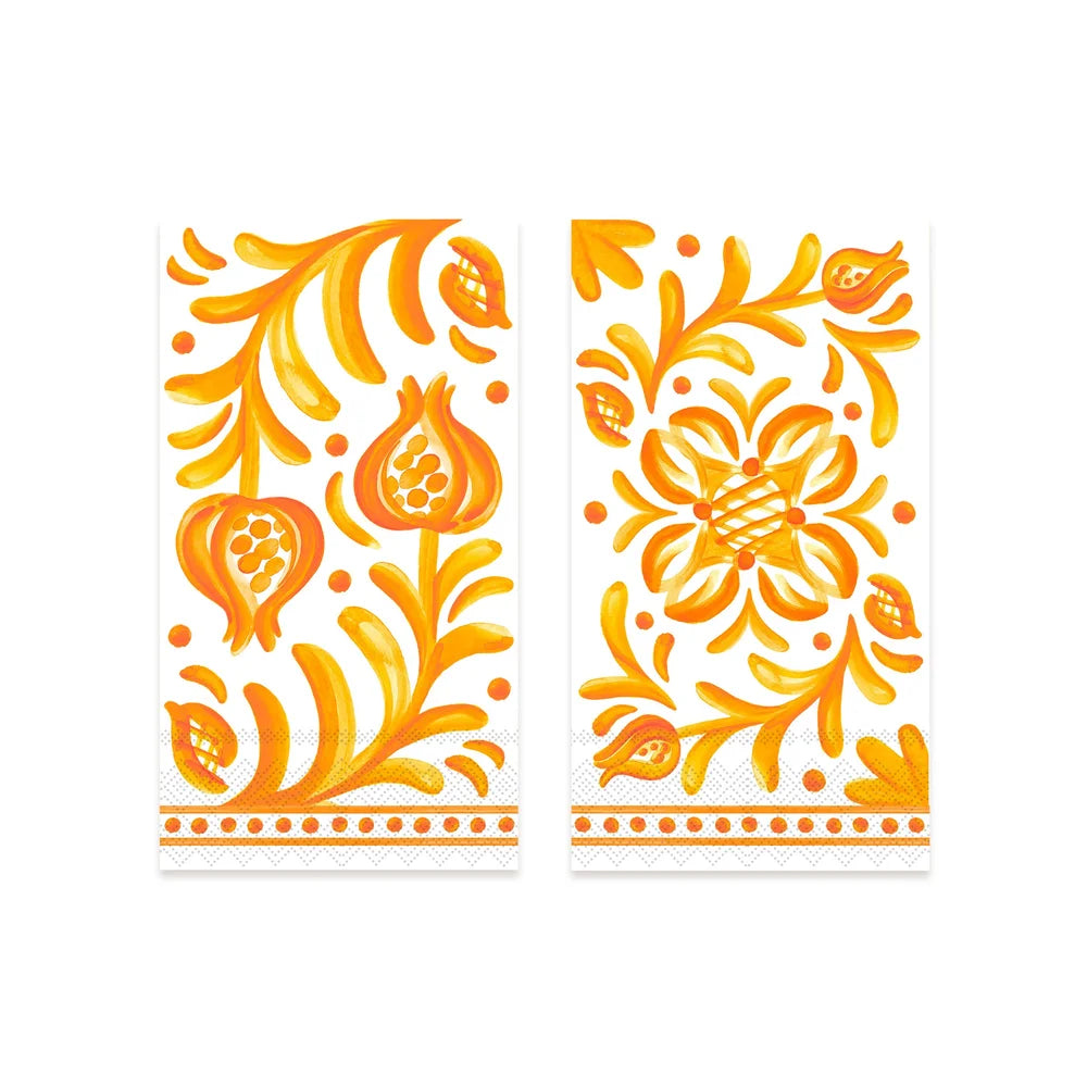 Sicily Orange Guest Towel/Buffet Napkin