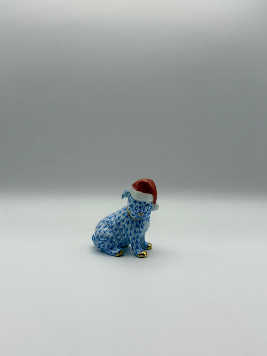 Santa Puppy Blue