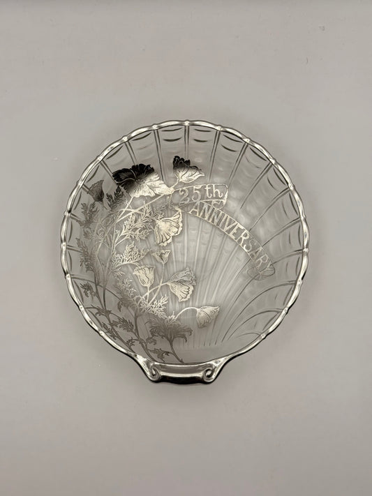 25th Anniversary Sterling Overlay Dish