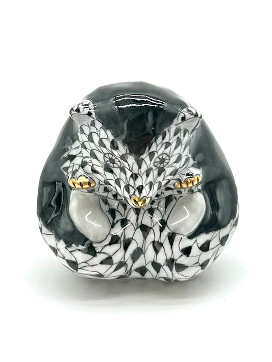 Herend Baby Hedgehog Black